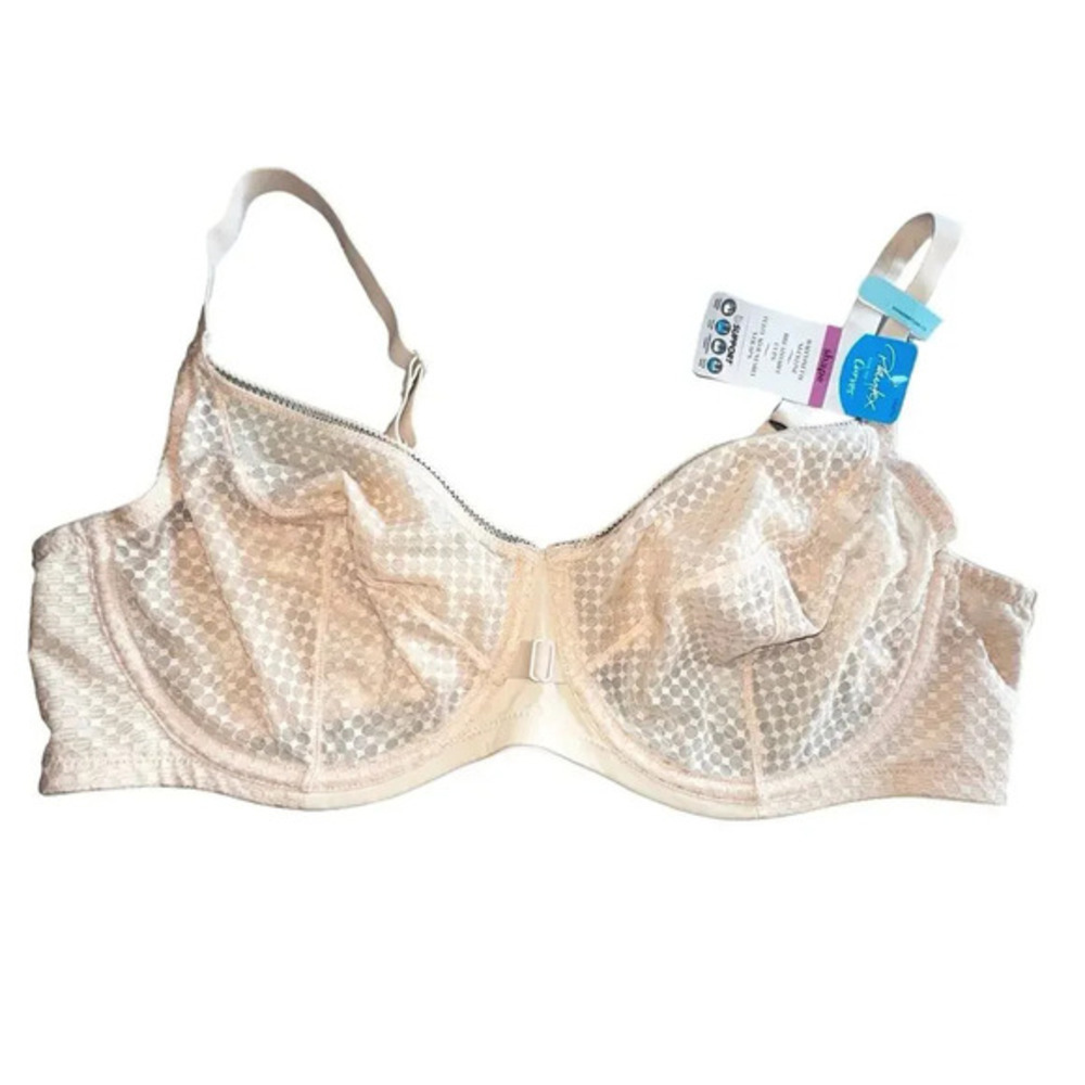 Playtex Balconette Bra 44C Champagne Shimmer Love My Curves Underwire US4713 NWT